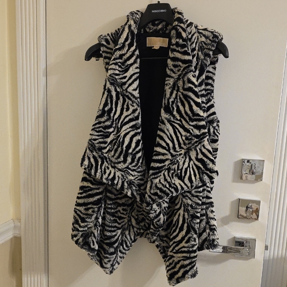 MICHAEL Michael Kors Jackets & Blazers - Zebra Print Sleeveless Jacket